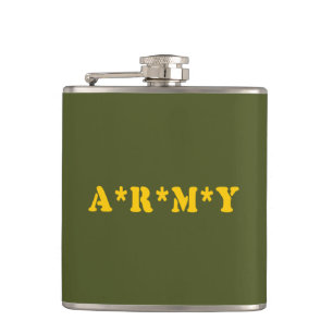 A*R*M*Y HIP FLASK