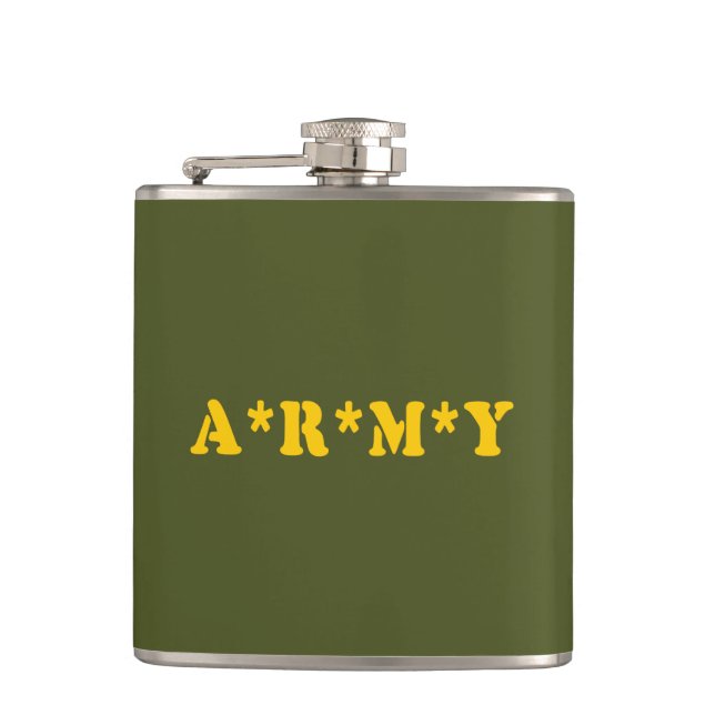 A*R*M*Y HIP FLASK (Front)