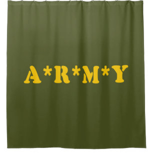 A*R*M*Y SHOWER CURTAIN