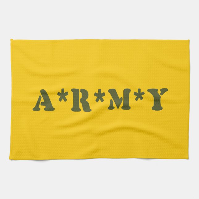 A*R*M*Y TEA TOWEL (Horizontal)