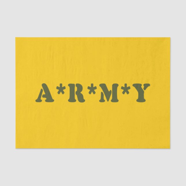 A*R*M*Y TISSUE PAPER (Front)