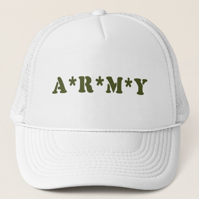 A*R*M*Y TRUCKER HAT (Front)