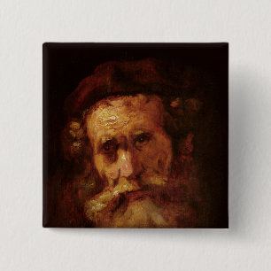 A Rabbi 15 Cm Square Badge