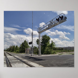 A Railroad Crossing Poster