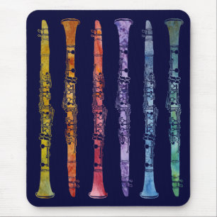 A Rainbow of Clarinets Mouse Pad