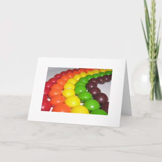 A Rainbow of Fruity Flavour  Greeting Card (Front)