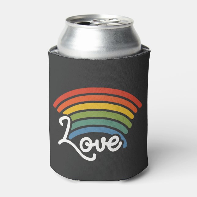 A Rainbow of Love Can Cooler (Can Front)