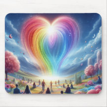 A Rainbow of Love Hovering Over the People on a 