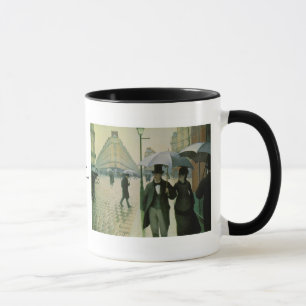 A Rainy Day in Paris by Gustave Caillebotte Mug