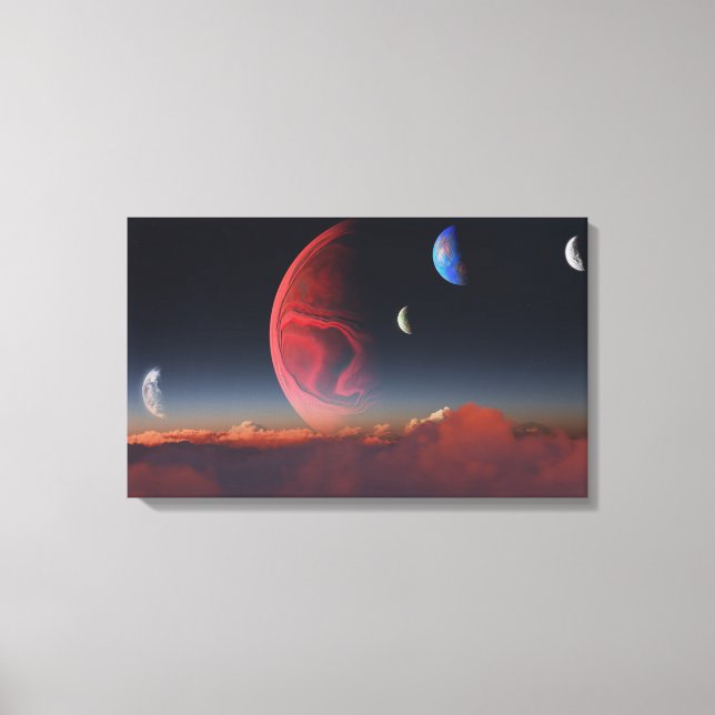 A Rare Alignment (Cloudtops) Canvas Print (Front)