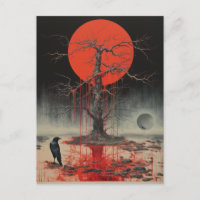 A Raven Dead Tree Red 