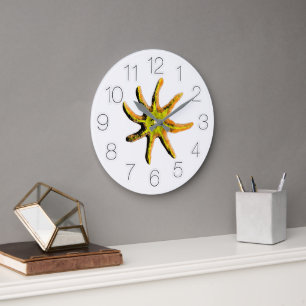 A ray of happiness  large clock