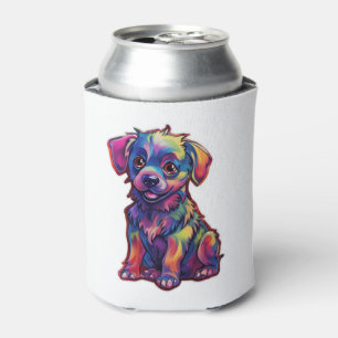 A ray of joy the Fluorescent Shining Dog   Can Cooler