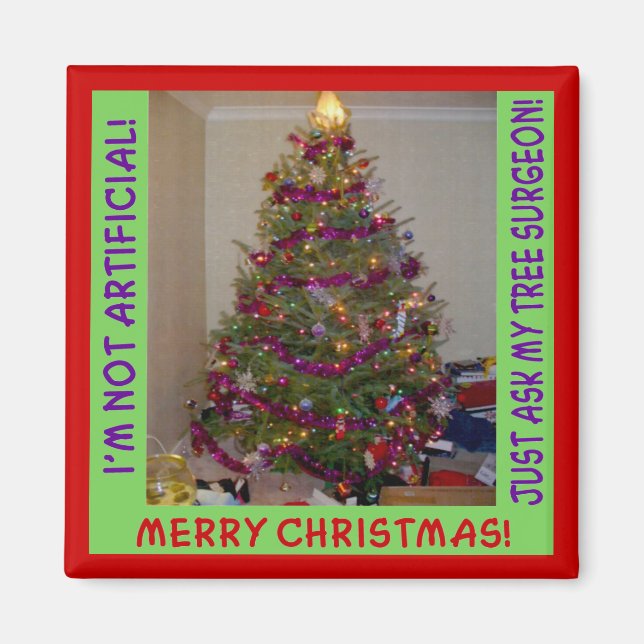 A Real Christmas Tree Magnet (Front)