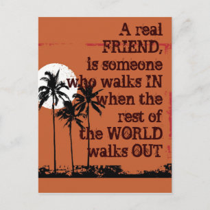 A Real Friend Postcard