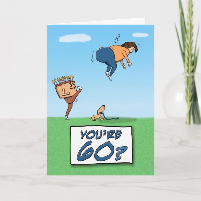 A Real Kick in the Butt 60th Birthday Card (Front)