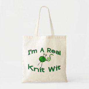 A Real Knit Wit Tote Bag