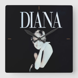 A Real Lady. Square Wall Clock