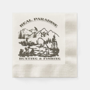 A real paradise Hunting & Fishing   Napkin