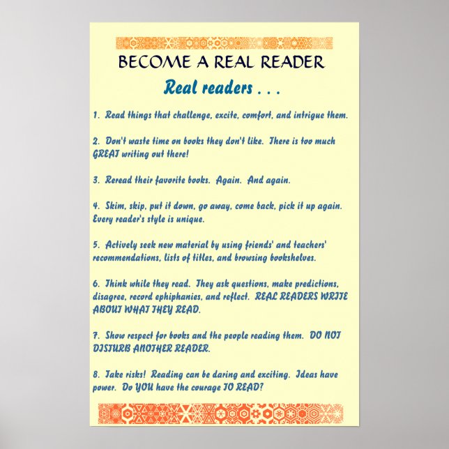 a real reader poster (Front)