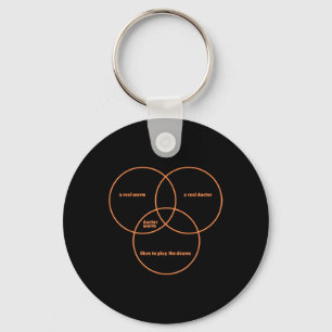 A Real Worm A Real Doctor Likes To Play The Drums  Key Ring