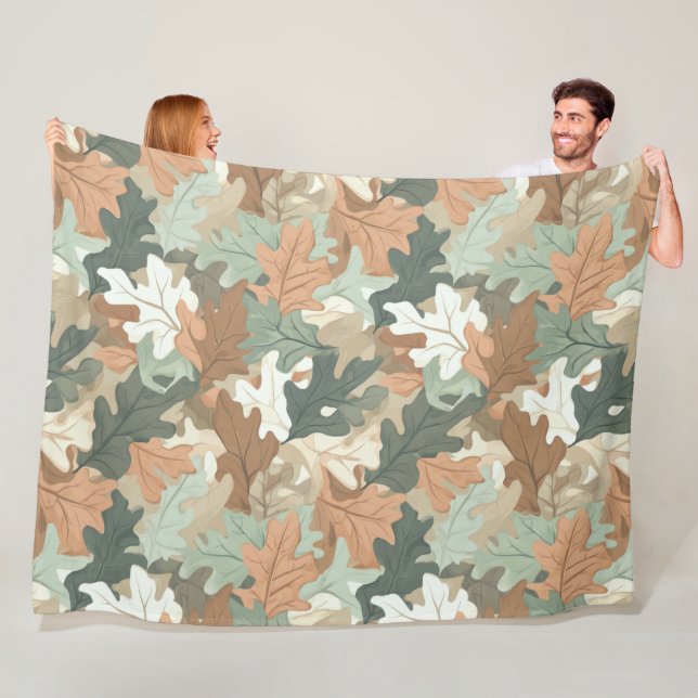 A Realistic Camo Design Series #2 Fleece Blanket (In Situ)