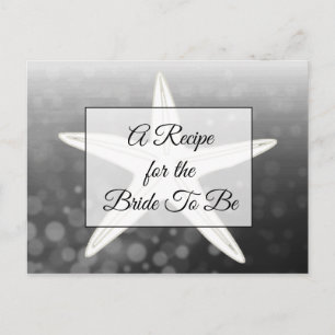 A Recipe For the Bride Wedding Recipe Card