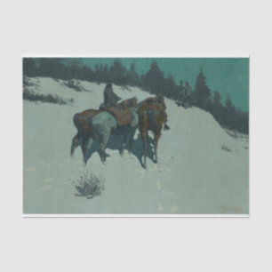 A Reconnaissance by Frederic Remington Tissue Paper