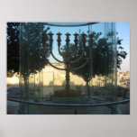A reconstruction of the menorah of the temple poster<br><div class="desc">A reconstruction of the menorah of the temple created by temple institute. (Introduces in the stairs from the jewish quarter to the western wall)</div>
