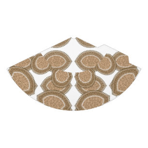 A rectangular rug with an intricate geometric moti party hat