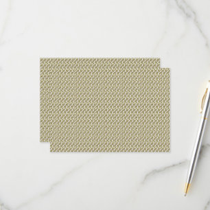 A rectangular rug with intricate geometric pattern RSVP card
