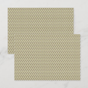 A rectangular rug with intricate geometric pattern thank you card