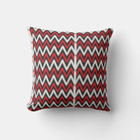 a red and black zigzag pattern on a white backgrou