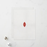 a red and brown design on a white background
