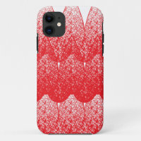 a red and white background with a lot of dots