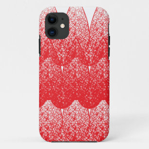 a red and white background with a lot of dots Case-Mate iPhone case