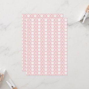 a red and white background with a pattern invitation