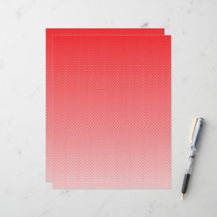 a red and white background with small squares