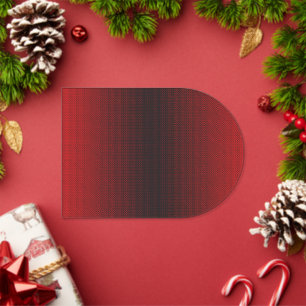 a red and white background with small white dots acrylic invitations