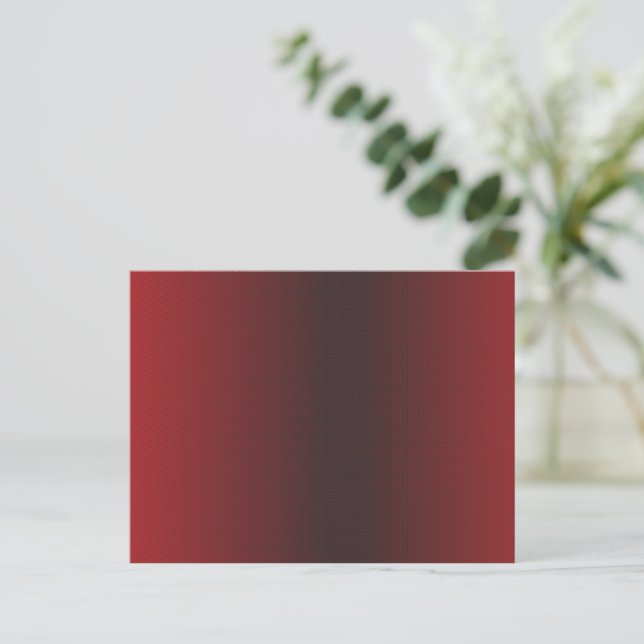 a red and white background with small white dots postcard (Standing Front)