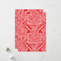 a red and white image of a pattern on a white back
