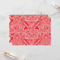 a red and white image of a pattern on a white back