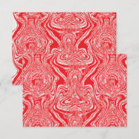 a red and white image of a pattern on a white back