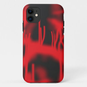 a red and white photo of a cactus Case-Mate iPhone case
