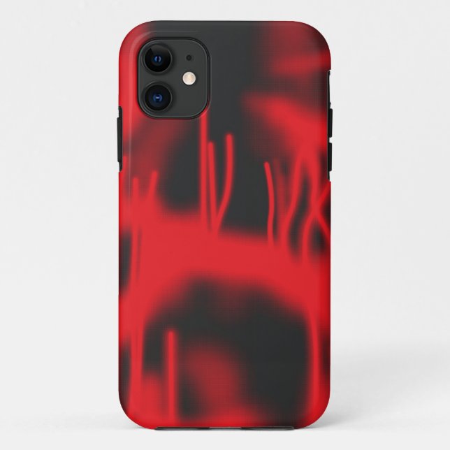 a red and white photo of a cactus Case-Mate iPhone case (Back)