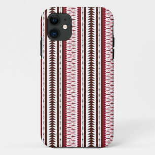 a red and white striped pattern Case-Mate iPhone case