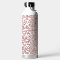 a red and white wallpaper with a pattern on it