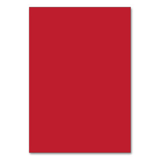 a red background with a table number
