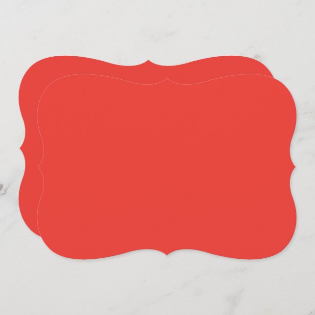 a red background with a white border card (Front/Back)