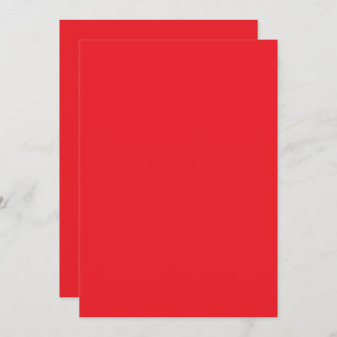a red background with a white border thank you card